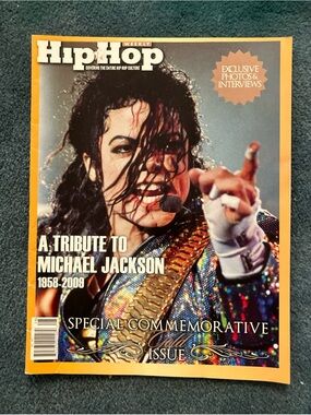 Michael Jackson Tribute Hip Hop Weekly Magazine Commemorative Gold Issue RARE